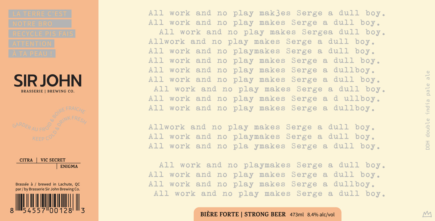All Work no play