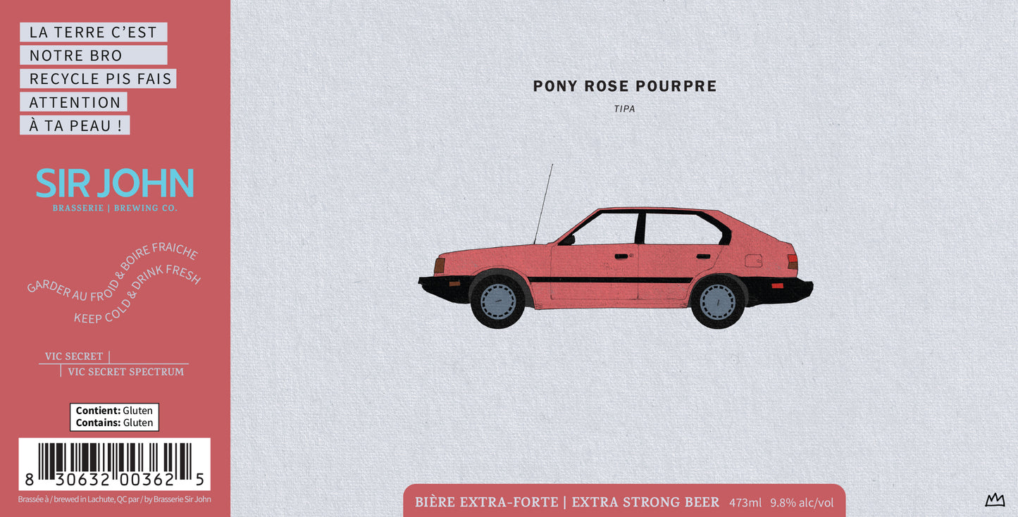 Pony Rose Pourpre